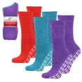 thumbnail image 1 of Anti-Skid Hospital Socks Fuzzy Sleeping Socks Grip Socks For Women Men 3 Pairs, 1 of 4