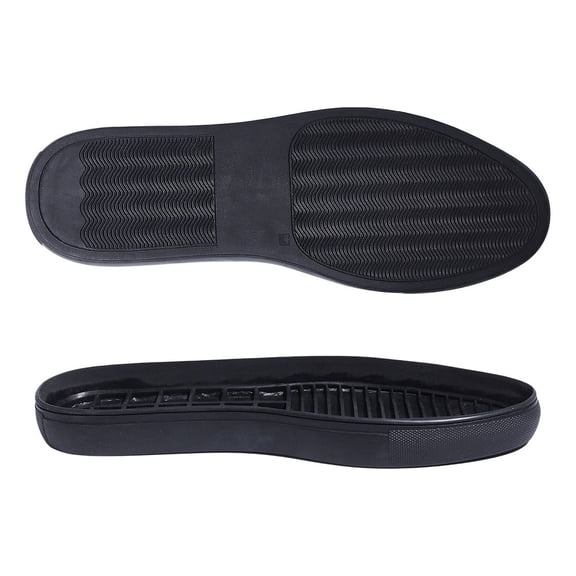 Anti Skid Rubber Shoes Bottom Heel Sole Wear Resistant Raised Grain Repair Sole Pad for Boots Leather Shoes Black 286x104x26.5mm