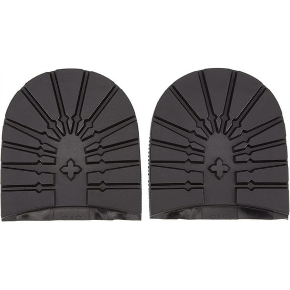 Anti Skid Rubber Shoes Bottom Heel Sole Wear Resistant Raised Grain Repair Sole Pad for Boots Leather Shoes Coffee 190x87x8.5mm 2pcs/set