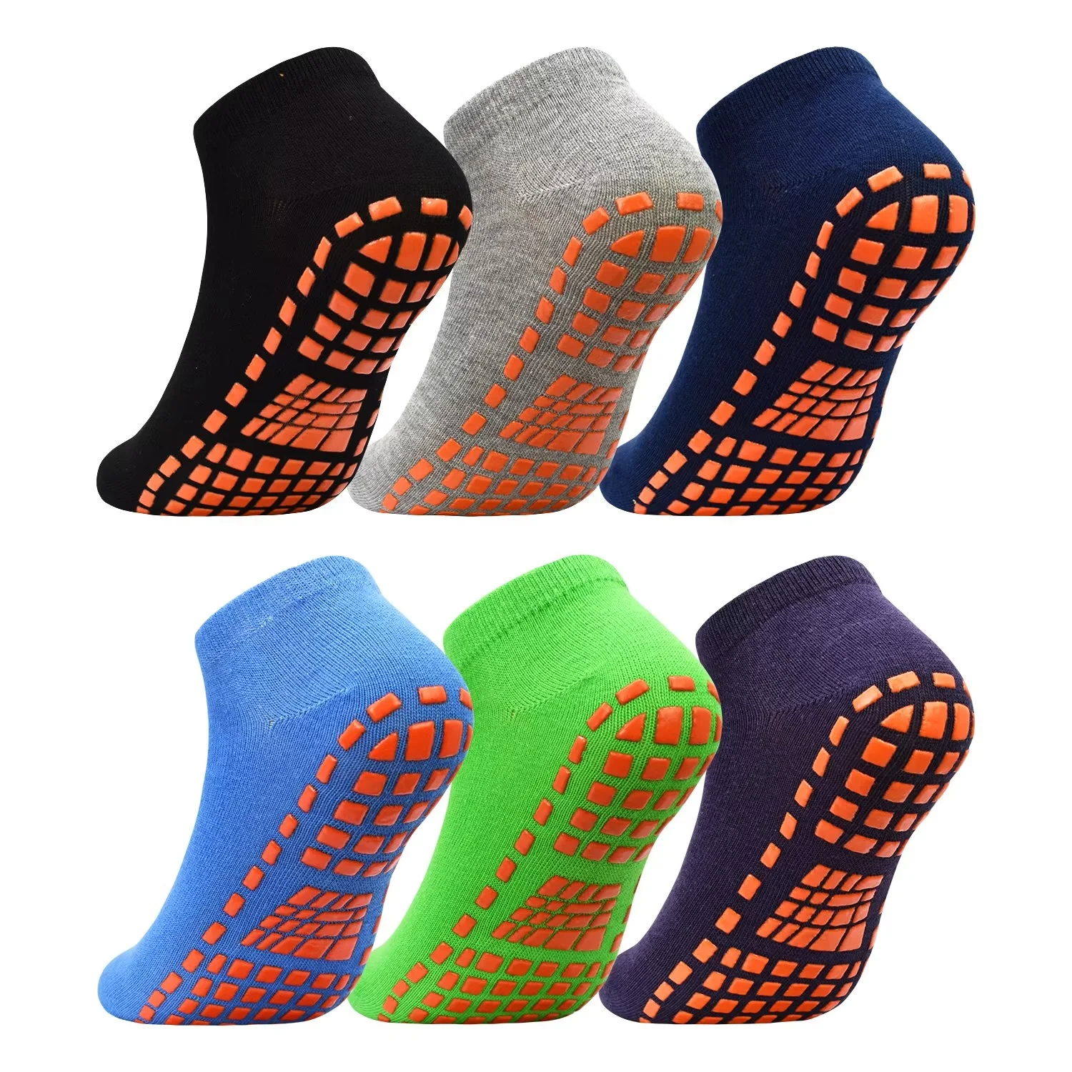 Custom Make Kids and Adults Anti-Skid Socks Trampoline Children's Slide Gripper  Socks For Teenagers