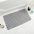 thumbnail image 1 of Anti Slip Bath Mat, Anti Mold TPE Shower Mat with Suction Cups and Drainage Holes, Antibacterial Non-Slip Bathtub Mat for Inside or Outside Shower, Gray,Quick Drying, Easy Clean, 1 Pack, 1 of 5