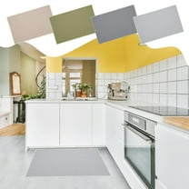 Anti-Slip Carpet 17.71x27.55x0.39" Cotton Non-Slip Kitchen Floor Mat Washable Water Absorbent Entryway Rug for Home Beige(1Pcs) NCHKUN