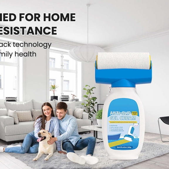 Anti Slip Coating for Shower Floor Tiles, Non Slip Bathroom Floor Treatment, Clear Anti Slip Gel for Tiles and Ceramic, Slip Resistant Coating for Bathroom Safety, Anti Slip Sealant for Wet Surfaces