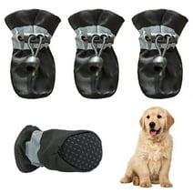 Anti-Slip Dog Boots,Waterproof and Breathable Soft-Soled Shoes,Anti-Drop Adjustable Paw Protector for Small Size Dogs,Pet Footwear for All Seasons.