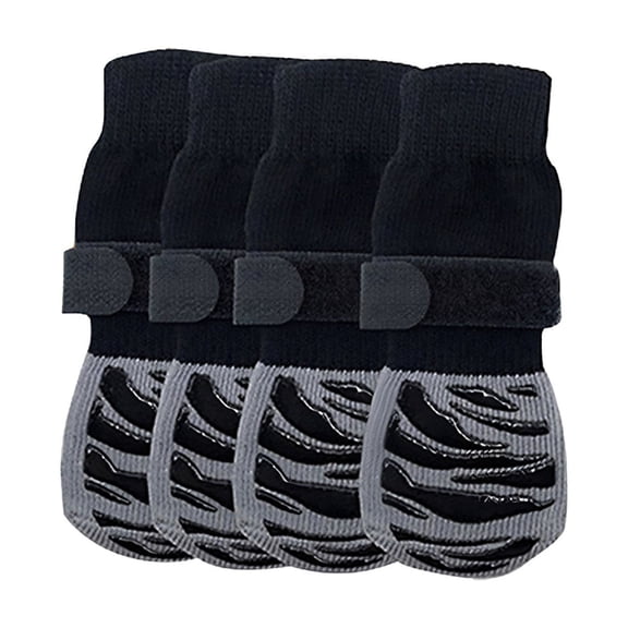 Anti Slip Dog Socks to Prevent Licking Paws,Dog Shoes for Hot Pavement,Double Sides Dog Boots & Paw Protectors Booties for Hardwood Floors with Grip