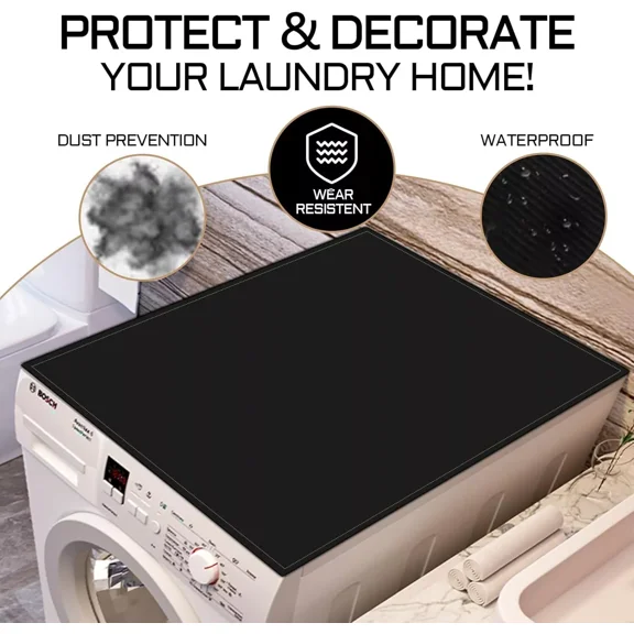 Anti-Slip Dryer Top Protector Mat, Washer And Dryer Covers For The Top Laundry