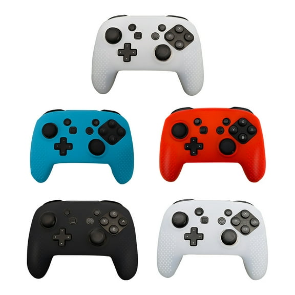 Anti-Slip Dustproof Silicone Protective Cover For Switch PRO Controller 40 Pack Clear Red Blue Black
