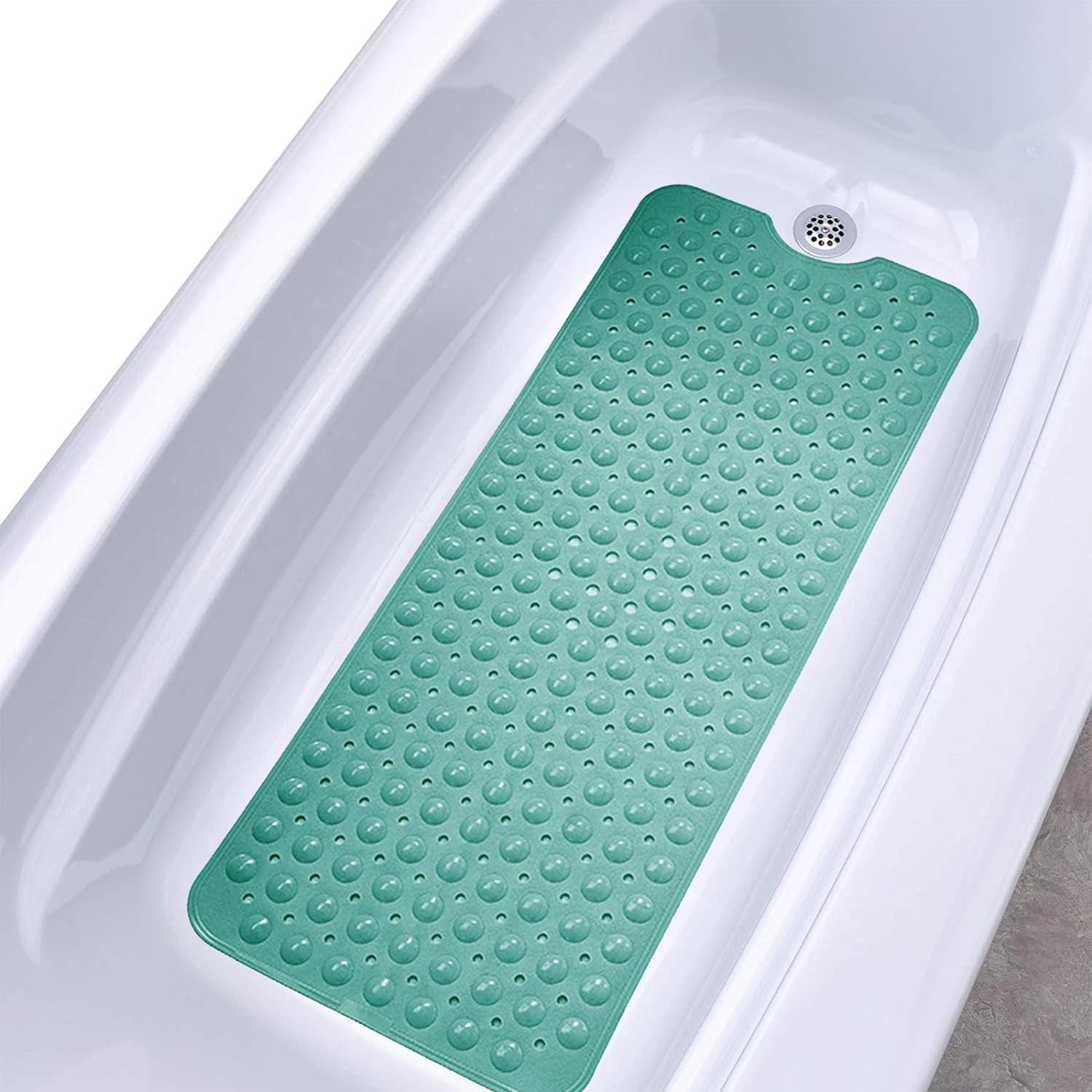 Anti Slip Extra Long Bathtub and Shower mat 39" x 16", Wet Floor Non-Slip for Elderly & Kids ...