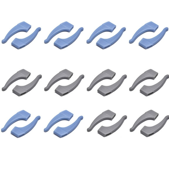 Anti-Slip Eyeglass Ear Grips Hook Comfortable Silicone Elastic Eyeglasses Temple Tips Sleeve Retainer-For Eyewear Sunglasses Spectacles Glasses,Sports Eyeglasses 12 Pairs