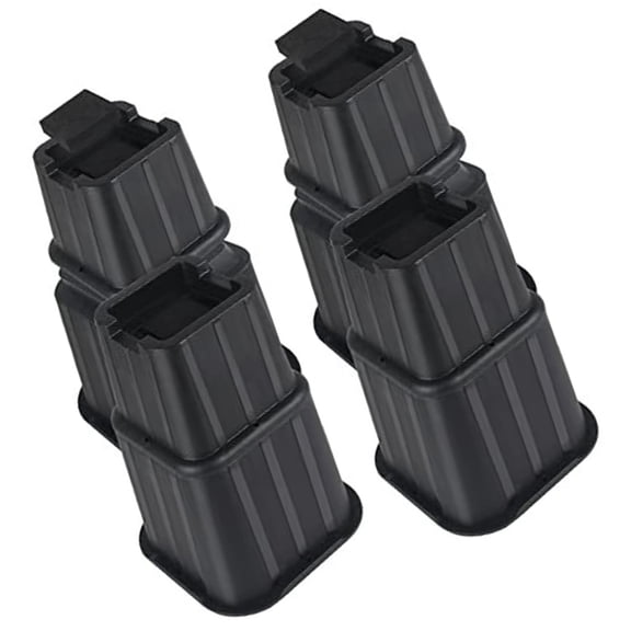 Anti Slip Furniture Foot Caps Adjustable Bed Frames Risers Sofa Leg Height Strong Space Saving