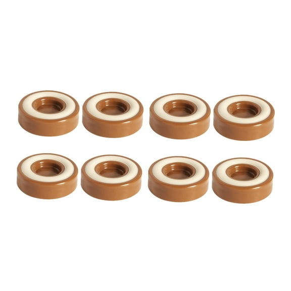 Anti-Slip Furniture Wheel Gripper Cups Round 45mm Bed Risers for Bed Cribs brown