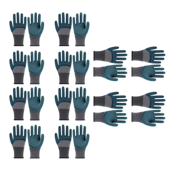 Anti Slip Grip Gloves Safety Work Gloves Latex Coated Gloves for Adult Wear Resistant Breathable Glove for Warehouse
