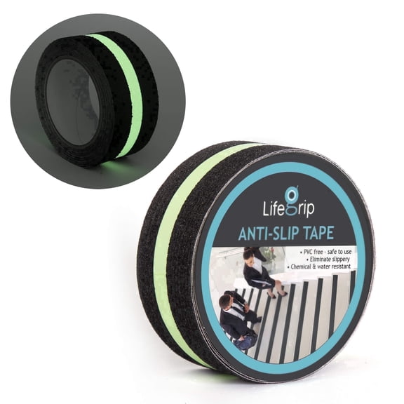 Anti Slip Grip Tape with Glow in the Dark Non-Slip Traction for Indoor Outdoor 2 x 30 Ft