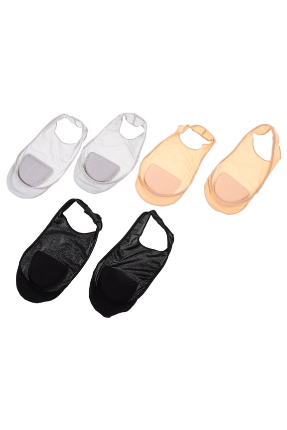 Cooling Socks Invisible Nylon 3 Pairs for Women Grey