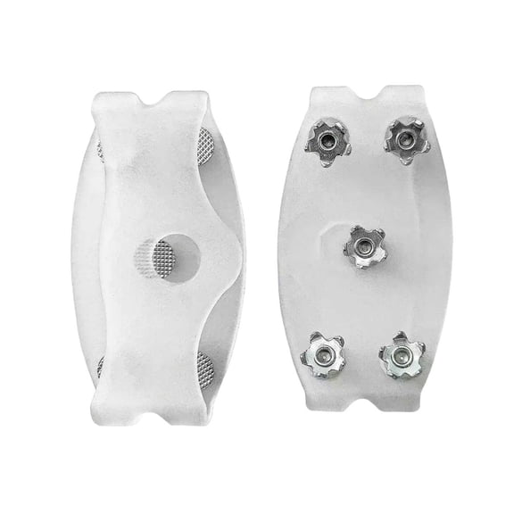 Universal Crampons: Non-Slip Gripper Spikes with Stainless Steel Cleats and Silicone Traction for Hiking, Walking, and Climbing