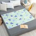 thumbnail image 1 of Anti-Slip Incontinence Bed Pads, Waterproof And Washable Large Bed Pad For Elderly Care Incontinence Protection And Menstrual Use With Ultrasonic Quilting, 150*100 cm (59*39.37 inches), 1 of 5