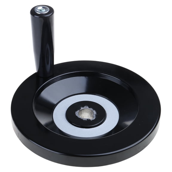 Anti-Slip Lathe Back Ripple Handwheel Black Bakelite Revolving Handle for Milling Machine Lathes Grinders 80/100/160mm