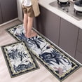 thumbnail image 1 of Anti-Slip Long Kitchen Rug Waterproof Home Super Absorbent Quick-Drying Household Bathroom Carpet Kitchen Mats for Floor 2 Set, 1 of 6