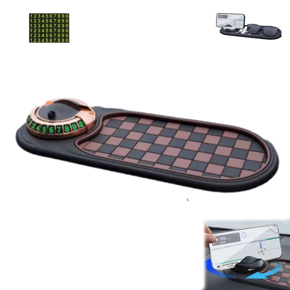 Anti-Slip Mat Solves Every Driver's Biggest Frustration, Multi Functional Support Anti Slip Pad, Anti-Slip Dashboard Mat Multifunctional Car Phone Holder, Anti Slip Mat for Car