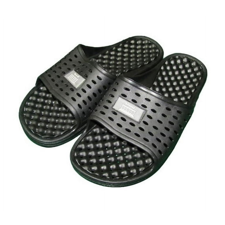 Shower shoes with shop drainage holes