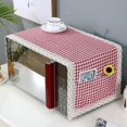 thumbnail image 1 of Anti-Slip Microwave Oven Dust Cover Microwave Dustproof Cover Decorative Kitchen Appliance Cover with Storage Bags 13.7×39.3 Inch, 1 of 8