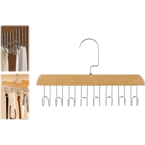 Anti Slip Multi Hook Coat Rack, Space Saving Hangers with 8 Hooks, Multifunctional Non-Slip Storage Hangers, Multi-Purpose Hook Coat Rack, 360 Degree with 8 Hooks Coat Rack,Tank Top Hanger (B)