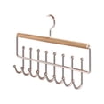 thumbnail image 1 of Anti Slip Multi Hook Coat Racks, Space Saving Hangers for Closet Organizer with 8 Hooks,Multifunctional Non-Slip Storage Hangers,Hanger with Multiple Hooks for r Belt, Tie, Tank Top, Bra, Scarf,Socks, 1 of 6