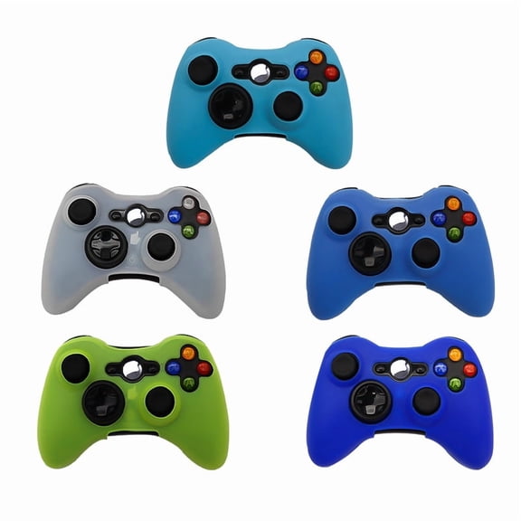 Anti-Slip Protective Silicone Cover for Xbox 360 Controller, Multi-Color, PE Bag Packaging