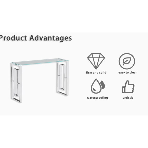 Anti-Slip Rubber Pads on Legs, Keeps Table Stable / Ideal for Living Room, Compact Size