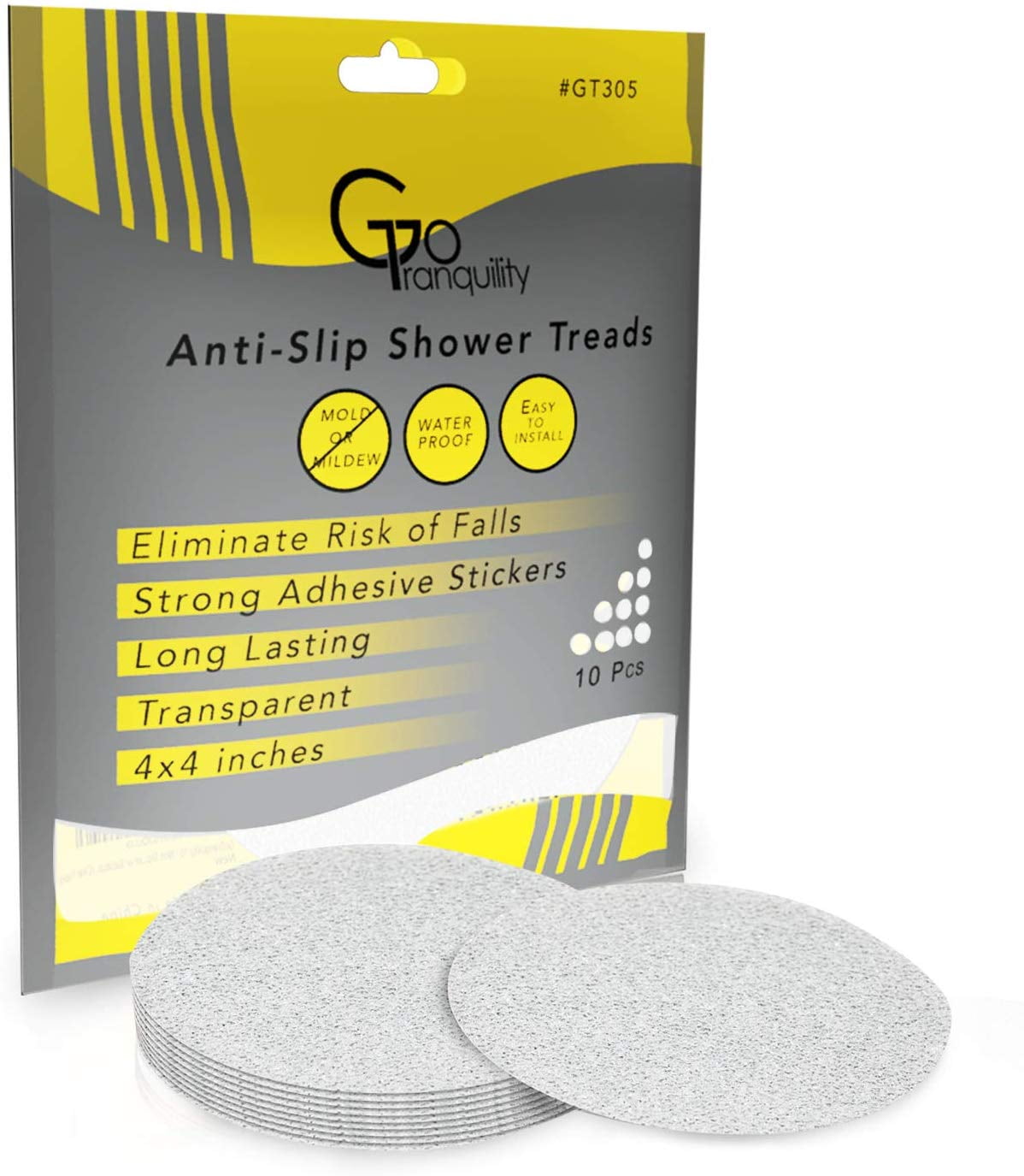 Anti Slip Safety Bathtub Stickers NonSlip Shower Grip Treads to Prevent Slippery Surfaces Clear