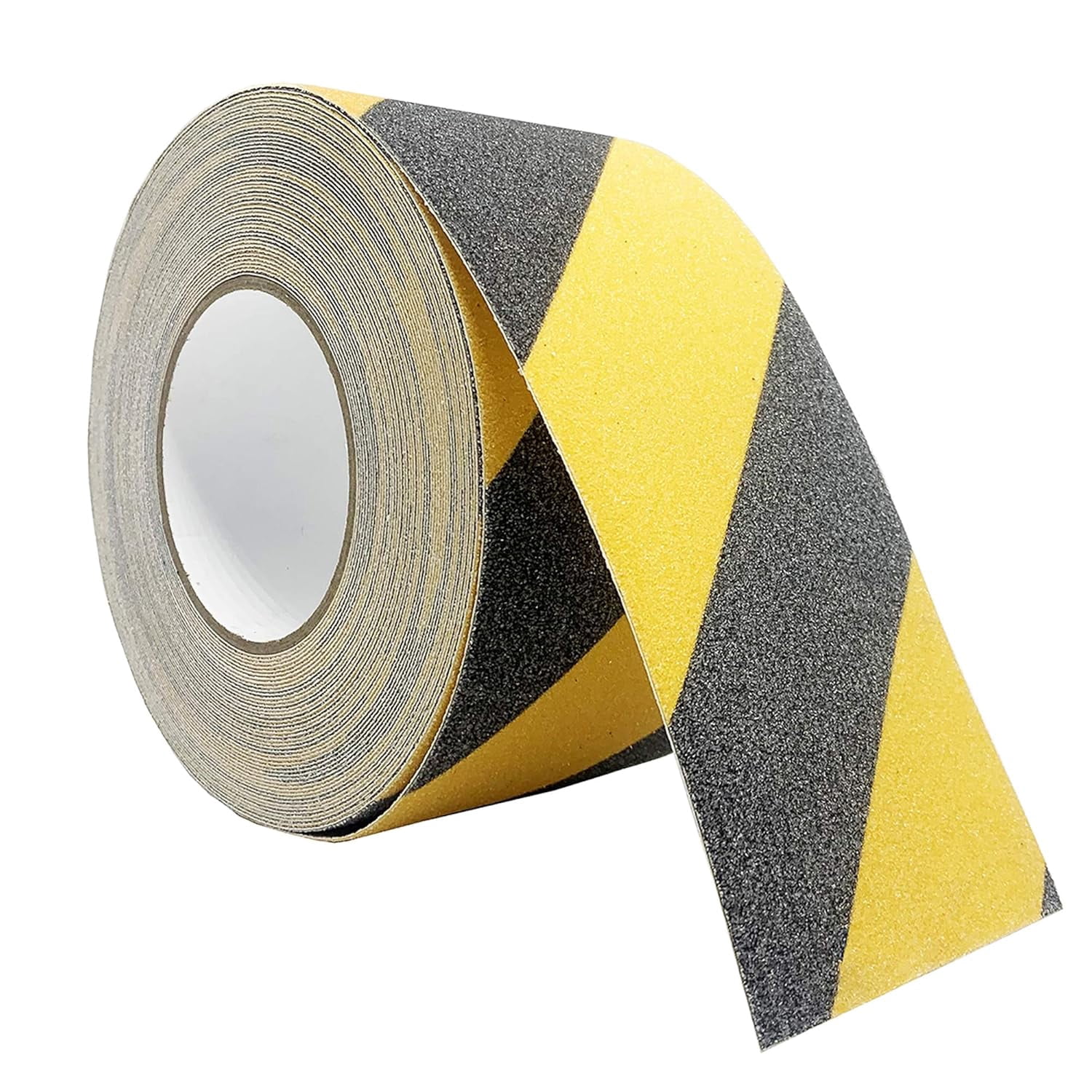 Anti Slip Safety Grip Tape 1.98In X 50Ft High Traction Grit Yellow Black Marking Self Adhesive Hazard Caution Tape For Stairs Steps Deck
