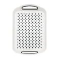 thumbnail image 1 of Anti-Slip Serving Trays with Handles, Large Rectangular Food Serving Tray for Lap, Reusable and Durable for Eating, Dinning, Breakfast, 15.8*11.2 In, 1 of 9