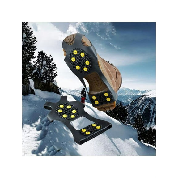 Anti Slip Shoe Grips, Ice Cleats, Spikes & Snow Gripper (Prevent Slips & Falls)