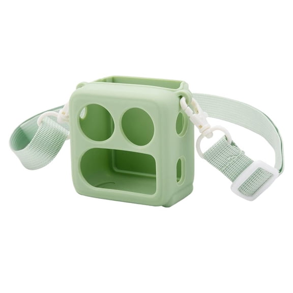 Anti-Slip Silicone Case for Yoto Mini - Shockproof Protective Cover with Card Storage, Shoulder Strap & Waterproof Design