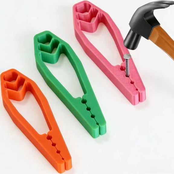 Anti-Slip Single Nail Setter Pliers Portable Finger Safe Nail Tool