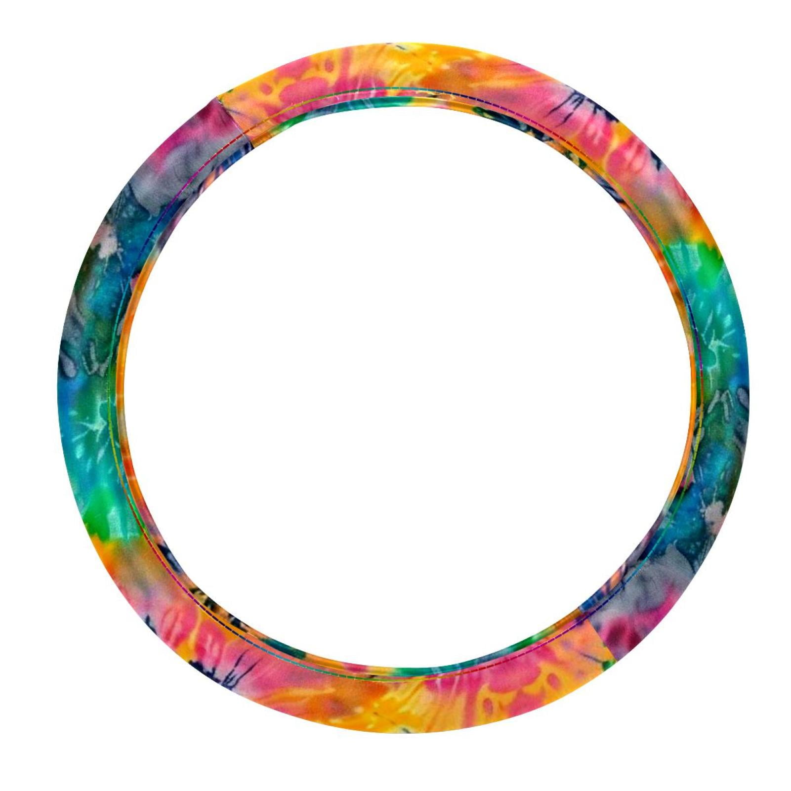 AntiSlip Steering Wheel Cover, TieDye Color Pattern Power Steering