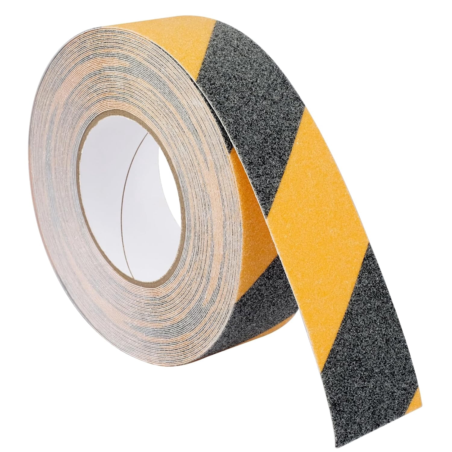 Anti Slip Tape, 2 Inch x 60 Feet Heavy Duty Grip Tape, Non-Slip Safety Tape for Stairs & Floors, Waterproof Anti-Skid Traction Tape with Strong Adhesive (Black & Yellow)