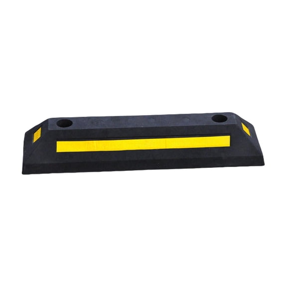 Anti-Slip Tire Stopper with Textured , Secure Parking Barrier for Cars Trucks in Wet Conditions