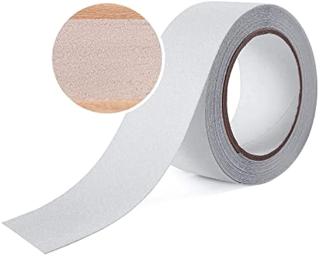 Anti Slip Traction Tape 1" x 16.5Ft, Clear Enhance Safety on Wet Surfaces Perfect for