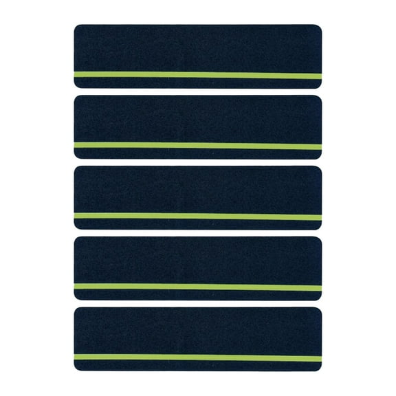 Anti Slip Traction Treads with Glow in The Dark Stripe, Outdoor Waterproof Non Skid Tape, High Traction Friction Abrasive Adhesive for Stairs Step