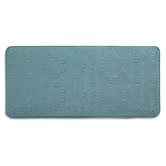 Anti-Slip Tub Mat with Suction Cups - Non-Slip Bath Mat for Shower - Machine Washable, Tub, Kids - Shower & Bathtub Mat - Toddler Friendly - Bath Mats for Bathroom, 17"x36", Teal