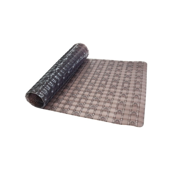 Anti-Slip Tub Mat with Suction Cups - Non-Slip Bath Mat for Shower - Machine Washable, Tub, Kids - Shower & Bathtub Mat - Toddler Friendly - Bath Mats for Bathroom, 18"x36", Bronze