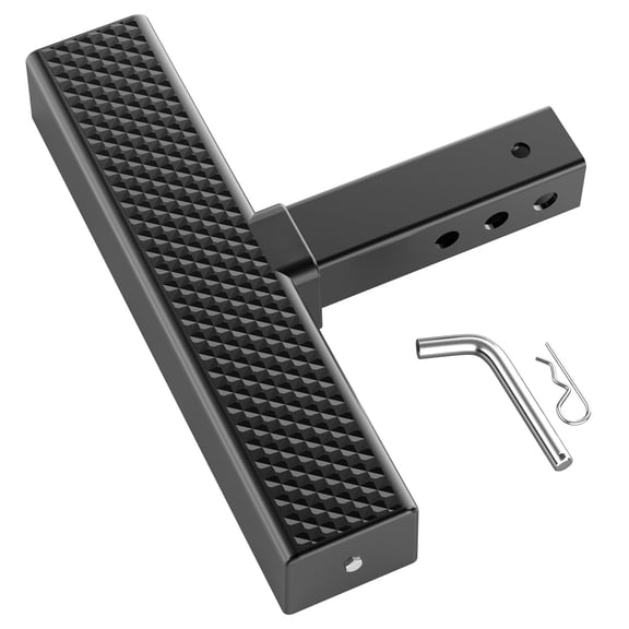 Anti-Slip Universal Steel Hitch Step for 2-Inch Receivers, 600LBS Max Load Capacity