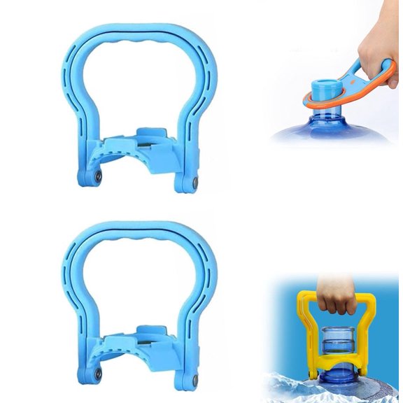 Anti Slip Water Lifter,Comfortable Handle, Easy to Store, 5 Gallon Water Jug Carrier Handle, Ergonomic Bucket Heavy-Duty Gallon Jug Carriers Bottle Tools, for Home and Outdoor Use, 2pcs-B