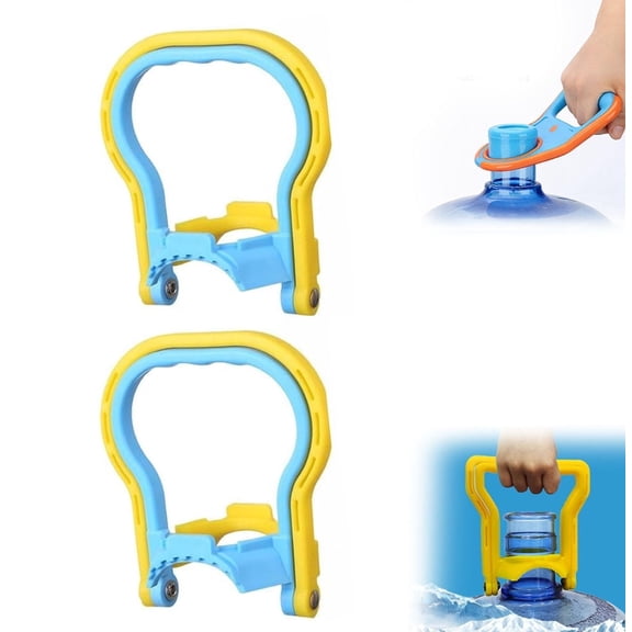 Anti Slip Water Lifter,Comfortable Handle, Easy to Store, 5 Gallon Water Jug Carrier Handle, Ergonomic Bucket Heavy-Duty Gallon Jug Carriers Bottle Tools, for Home and Outdoor Use, 2pcs-A
