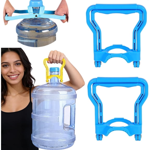 Anti-Slip Water Lifter, Ergonomic Water Jug Carrier, Plastic 5 Gallon Water Bottle Carrier, Energy Saving Water Jug Handle – Home/Office Essential, Women, Oldman and Students