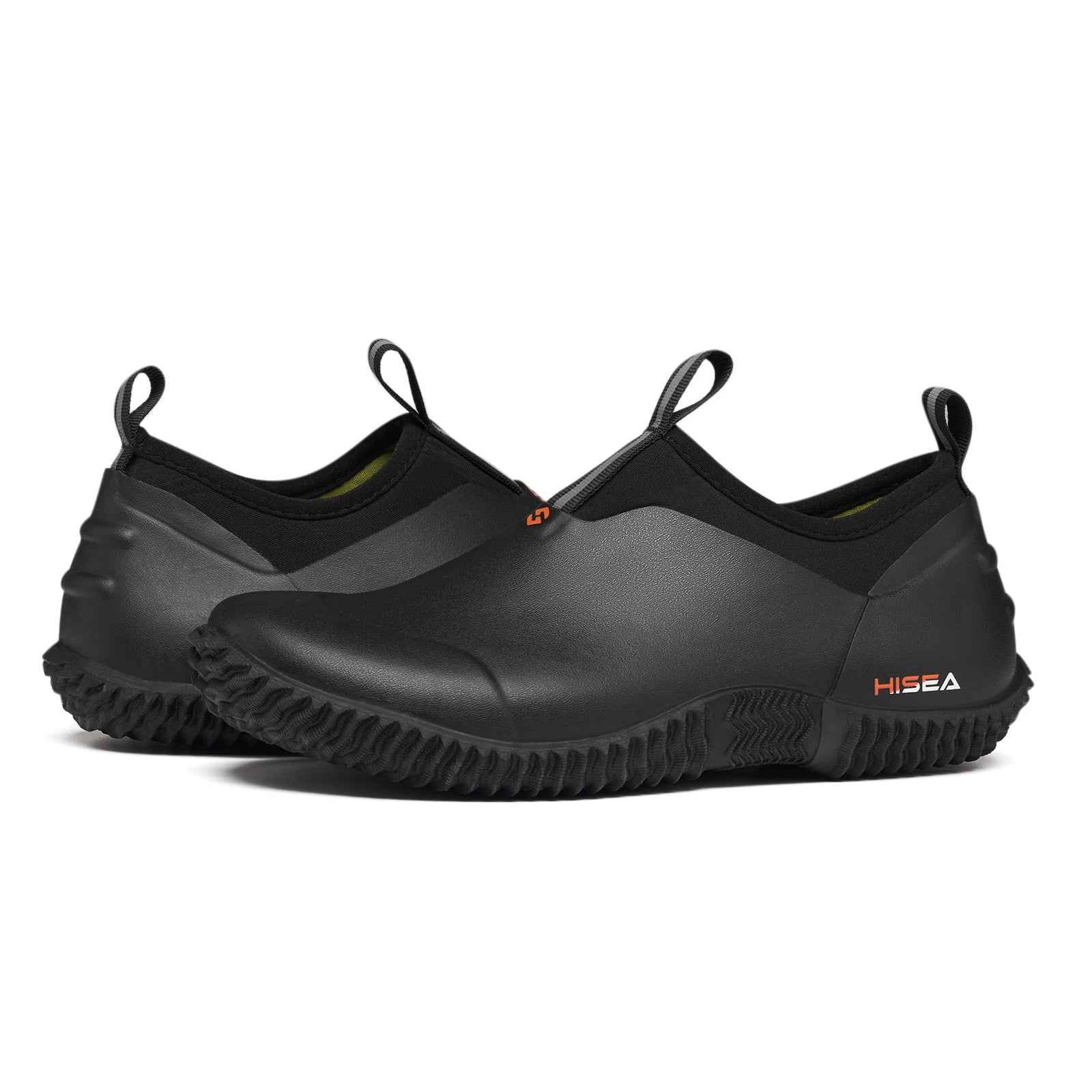 Anti-Slip Womens Garden Shoes,Waterproof Rubber Ankle Rain Boots for Farming and Yard Work,Black,Size 7