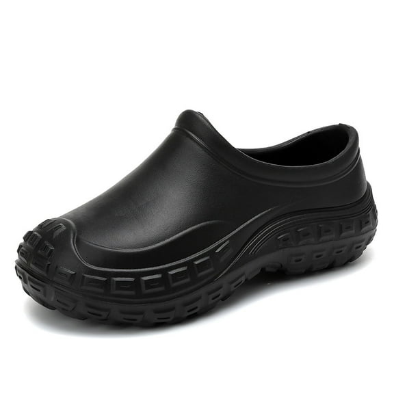 Anti Slip Work Chef Shoes for Men, Men's Professional EVA Waterproof Oil Resistant Restaurant Kitchen Work Shoes, Casual Cushioned Garden Footwear, for Chef, Nurse, Garden, Cafe