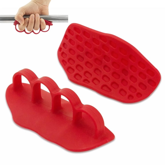 Anti-Slip Workout Grips: NEW Rubber Gym Grips Deadlifts Palm Protection Gloves for Weight Lifting, Dumbbell, Deadlift, Bar Pad Pull Up Grippers, Gym Training and Exercise for Men Women (Gray Pair)