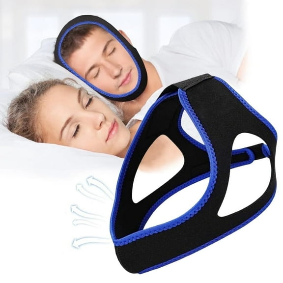 Anti Snoring Chin Strap,Chin Strap for Users,Anti Snoring Devices,Sleep Aid for Men and Women,Breathable Stop Snoring Chin Strap Snoring Solution for Users to Keep Mouth Closed(Black)